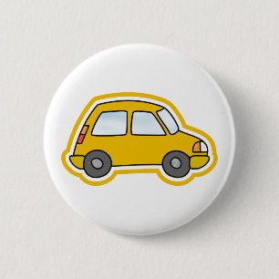 Badge Rond 5 Cm Voiture jaune