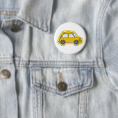Badge Rond 5 Cm Voiture jaune (En situation)