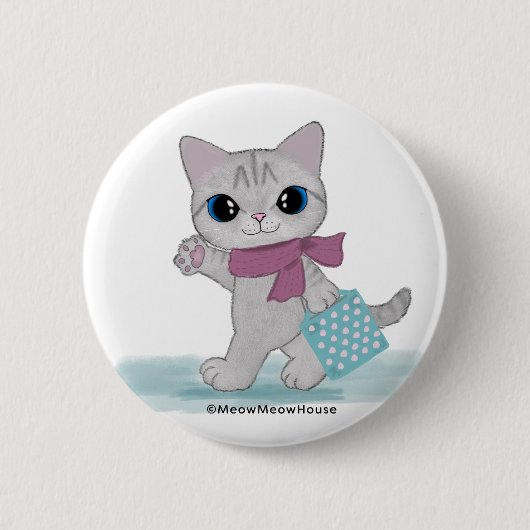 Badge Rond 5 Cm Voiture Pink Scarf (Devant)