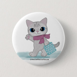 Badge Rond 5 Cm Voiture Pink Scarf