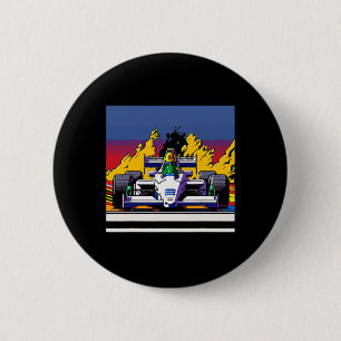 Badge Rond 5 Cm Voiture Pour Mécanique Sports Ventilateur Retro 90