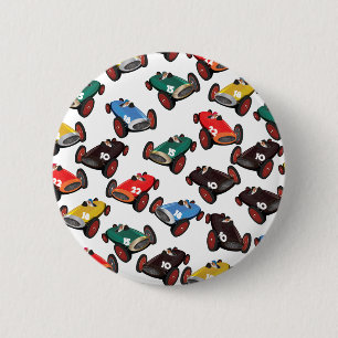 Badge Rond 5 Cm Voitures de course vintage