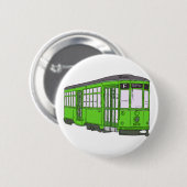 Badge Rond 5 Cm Voitures de Trolleycar de tram de tramway de (Devant & derrière)