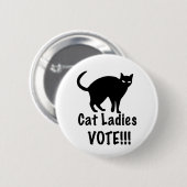 Badge Rond 5 Cm Voix des dames du chat (Devant & derrière)