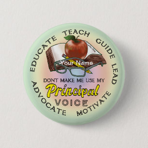 Badge Rond 5 Cm Voix principale de l'école