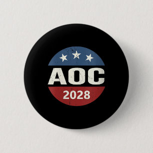 Badge Rond 5 Cm Voix Vintage des femmes Alexandria Ocasio-cortez P