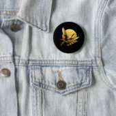 Badge Rond 5 Cm Vol doré (En situation)