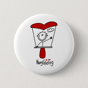 Badge Rond 5 Cm Vol en deltaplane