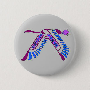 Badge Rond 5 Cm Vol fort de femme