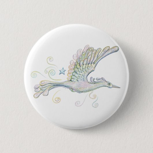 Badge Rond 5 Cm Vol Phoenix (Devant)