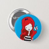 Badge Rond 5 Cm vol silencieux - bouton (Devant & derrière)