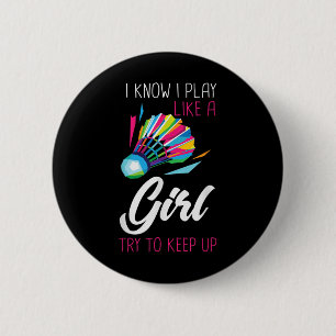 Badge Rond 5 Cm Volant de Badminton Joueur de Badminton Balle Spor