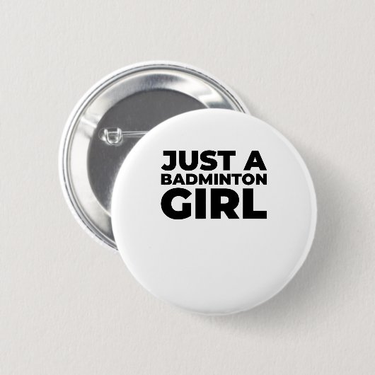 Badge Rond 5 Cm Volant de badminton Team Racket - Juste Un Badmint (Devant & derrière)