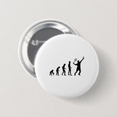 Badge Rond 5 Cm Volant d'évolution de badminton drôle (Devant & derrière)