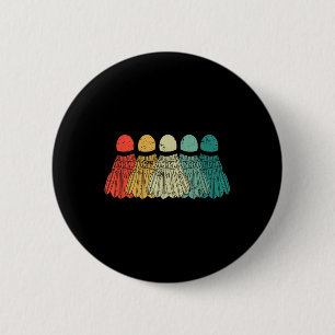 Badge Rond 5 Cm Volants de Badminton Jeu de Match Raquette Balle R