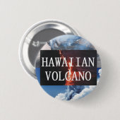 Badge Rond 5 Cm Volcan d'ABH Hawaï (Devant & derrière)
