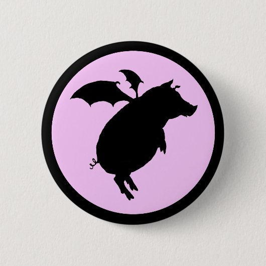 Badge Rond 5 Cm Voler porcin (Devant)