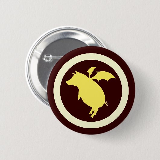 Badge Rond 5 Cm Voler porcin (Devant & derrière)