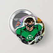 Badge Rond 5 Cm Voler vert de lanternes (Devant & derrière)