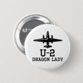 Badge Rond 5 Cm Volet espion U-2 (Devant & derrière)
