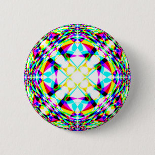 Badge Rond 5 Cm Volet fenêtre à quatre voies