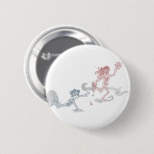Badge Rond 5 Cm voleur de singe (Devant & derrière)