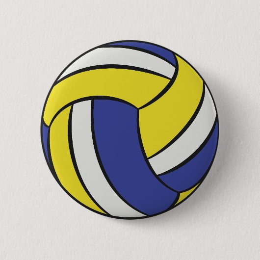 Badge Rond 5 Cm Volley-ball (Devant)