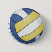 Badge Rond 5 Cm Volleyball (Devant)