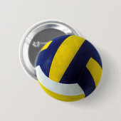 BADGE ROND 5 CM VOLLEYBALL (Devant & derrière)