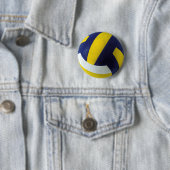 BADGE ROND 5 CM VOLLEYBALL (En situation)