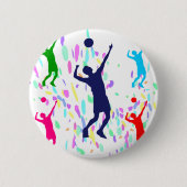 BADGE ROND 5 CM VOLLEYBALL (Devant)
