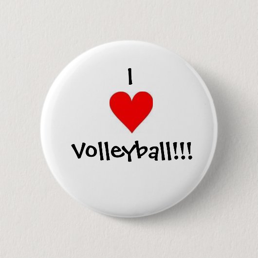 Badge Rond 5 Cm Volleyball (Devant)