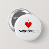 Badge Rond 5 Cm Volleyball (Devant & derrière)