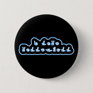 Badge Rond 5 Cm Volleyball ASL d'amour de VolleyChick I