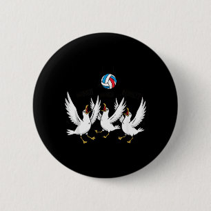 Badge Rond 5 Cm Volleyball aux mouettes drôle de plage Mine Mine M