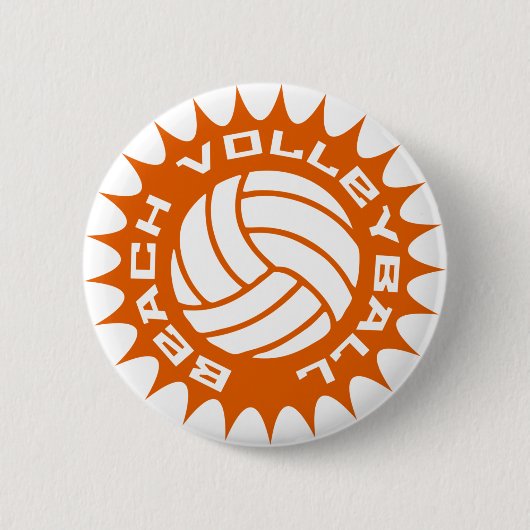 Badge Rond 5 Cm Volleyball de plage (Devant)