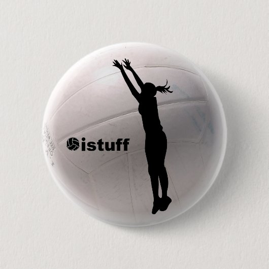 Badge Rond 5 Cm Volleyball istuff (Devant)