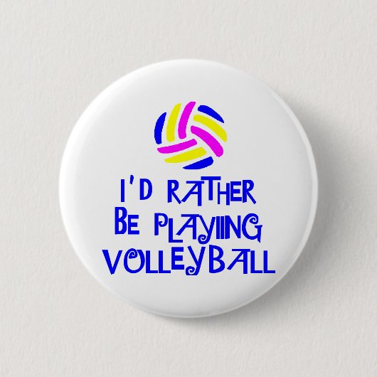 Badge Rond 5 Cm VolleyChick plutôt (Devant)
