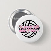 Badge Rond 5 Cm VolleyChick VolleyBride (Devant & derrière)