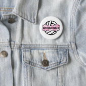 Badge Rond 5 Cm VolleyChick VolleyBride (En situation)