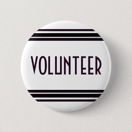 Badge Rond 5 Cm Volontaire (Devant)