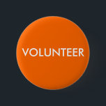 BADGE ROND 5 CM VOLONTAIRE<br><div class="desc">Aidez à déterminer qui sont vos bénévoles avec ce bouton. Vous pouvez changer les couleurs. C'est parfait pour les événements,  conférences,  spectacles et bien plus encore.</div>