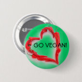 Badge Rond 5 Cm Vont le végétalien ! (Devant & derrière)