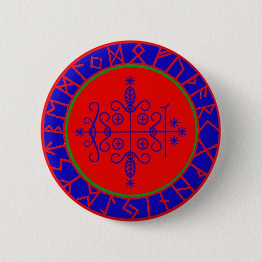 Badge Rond 5 Cm VooDoo Magik (Devant)