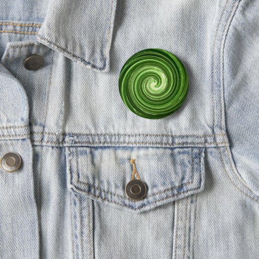 Badge Rond 5 Cm Vortex vert (En situation)