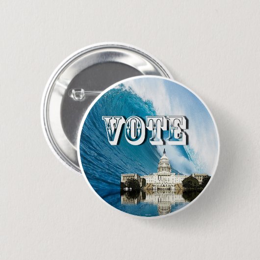BADGE ROND 5 CM VOTE (Devant & derrière)