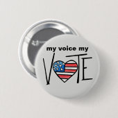 BADGE ROND 5 CM VOTE (Devant & derrière)