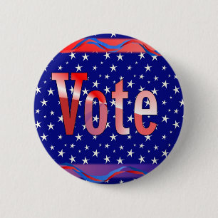 Badge Rond 5 Cm Vote