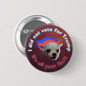 Badge Rond 5 Cm Vote (Devant & derrière)