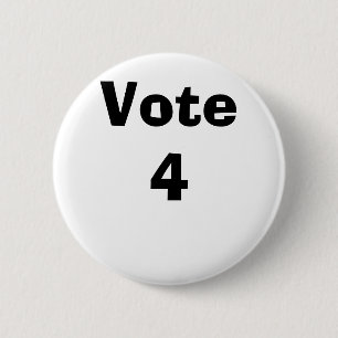 Badge Rond 5 Cm Vote 4
